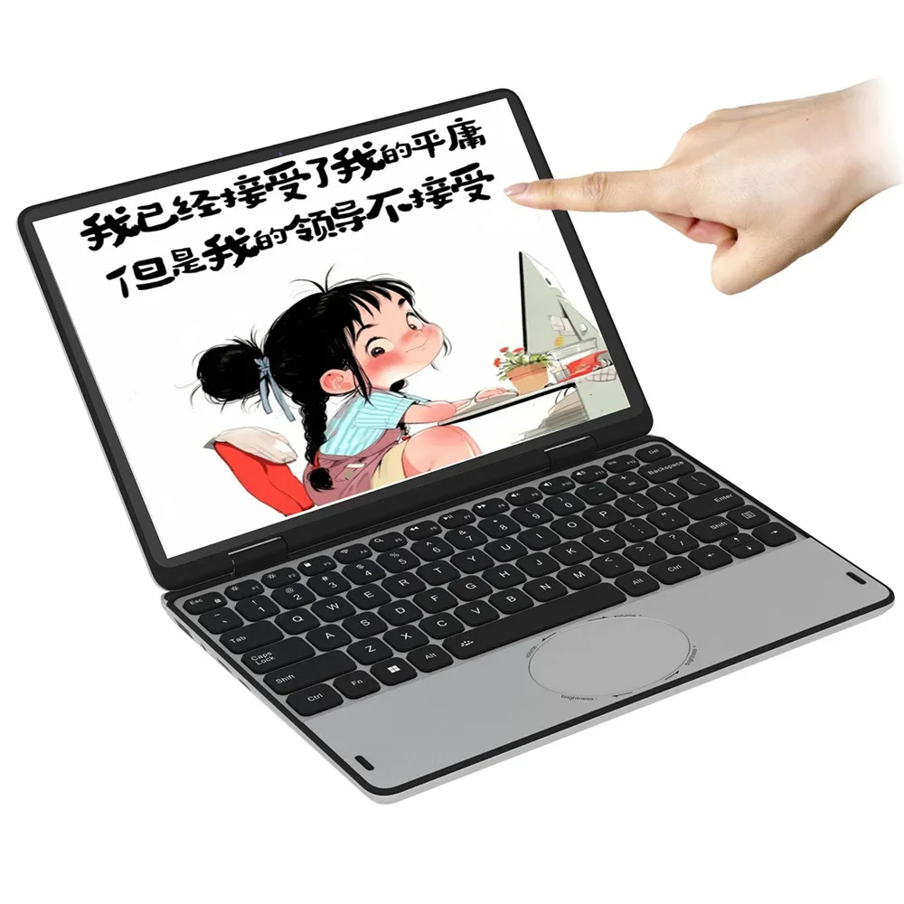 11 inch N100 quad core high definition touch screen student children portable office laptop