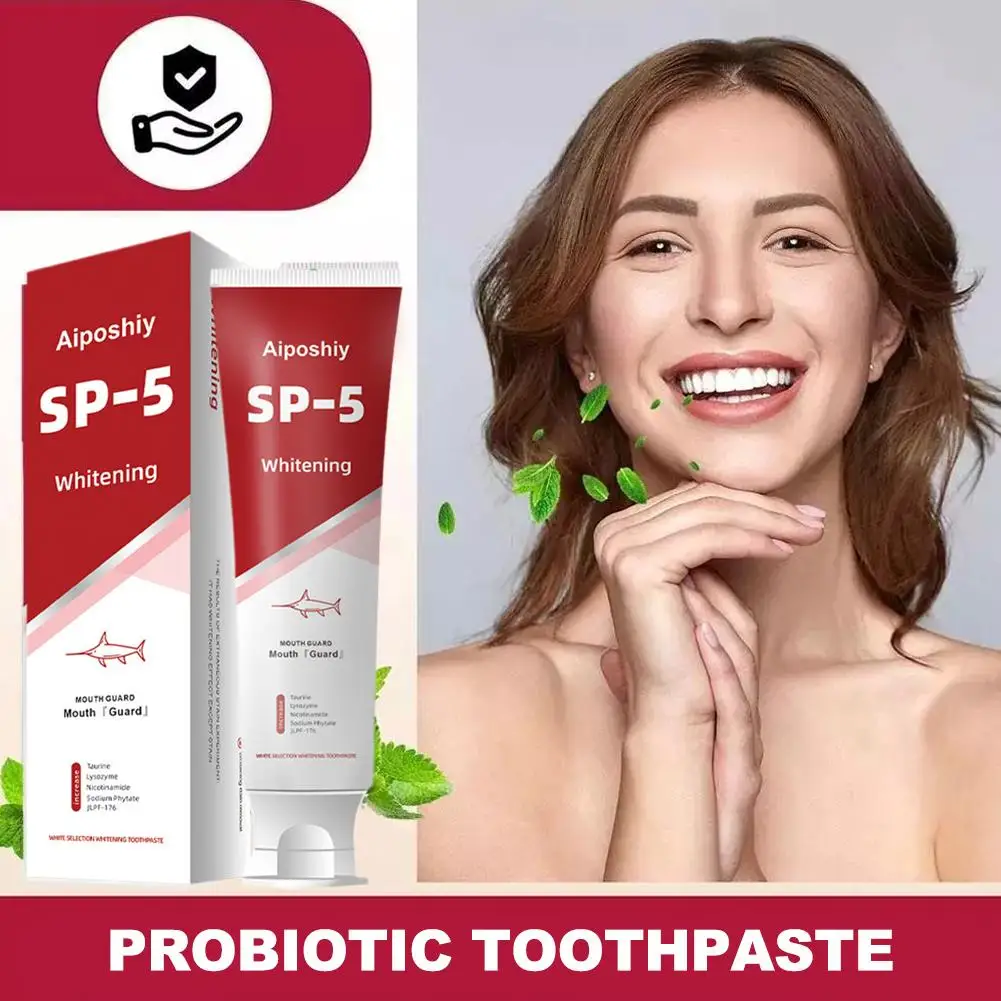 Creme dental para gerenciamento de saúde bucal, SP-4, probiótico profundo, respiração fresca, clareamento triplo, produto dos dentes