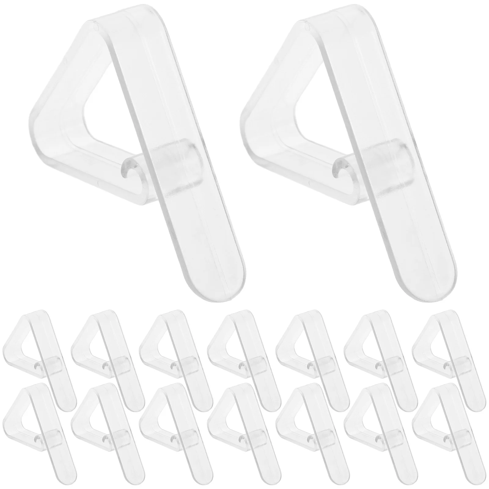 

16pcs Clear Plastic Tablecloth Clips Transparent Clamps For Outdoor Picnic Windproof Table Cover Fixing Holder Anti-Slip Clamps