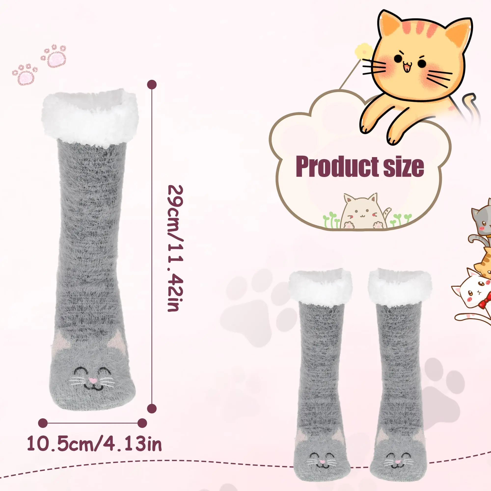 Cozy And Sweat-absorbing Socks For Winter Extra Plush And Skin-friendly Soft Texture Thermal Socks