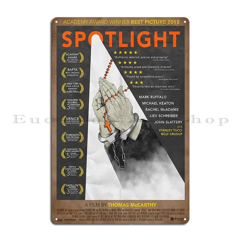 Spotlight Metal Signs Wall Decor Designer Club Home Plaques Tin Sign Poster