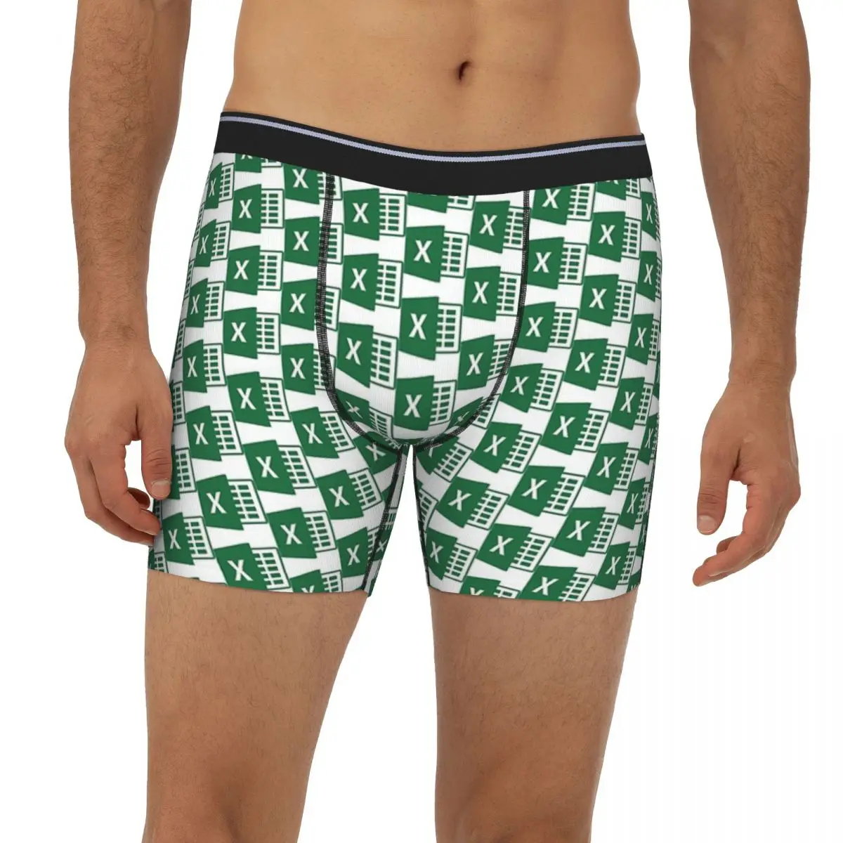 ملابس داخلية طويلة بوكسر من Excel سراويل داخلية قصيرة للرجال ملابس داخلية مريحة لهدية صديقها للرجال #1