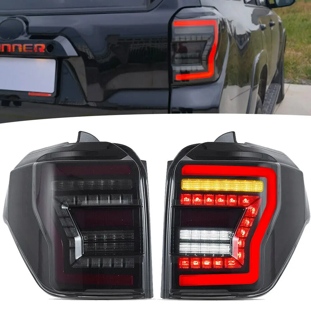 LED Tail Lights for Toyota 4Runner 2010-2021 SR5 TRD Off Road Lmited Start-up Animation Sequential Indicator Rear Lamps