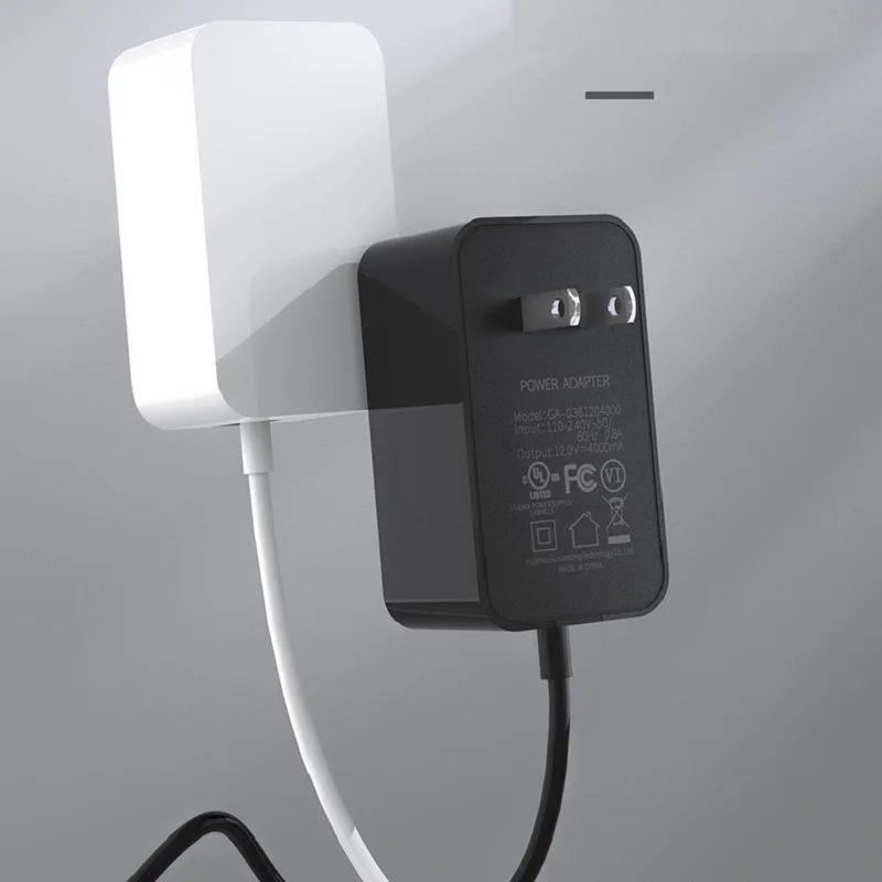 Netzadapter AC 100V-240V DC 12V 4A Tragbarer Steckertreiber Stromversorgung für LED-Beleuchtung – Detail 3