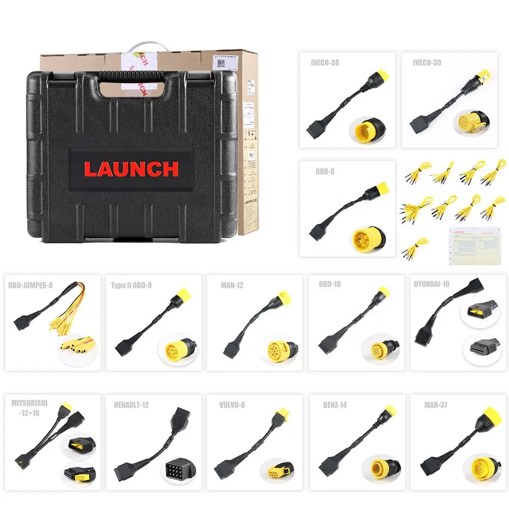 Launch X431 scanner Heavy Truck Software License for Launch X431 PAD V and PAD VII  Adapter Set diagnostic tools