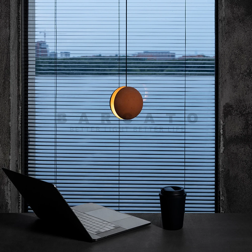 

Креативный подвесной светильник с лунным цементом, украшение в индустриальном стиле, подвесные светильники, прикроватный современный светильник со звездой, светодиодный ретро светильник