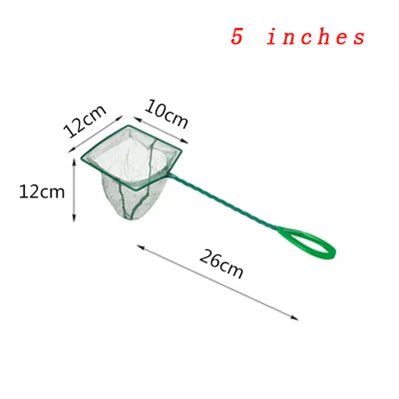 Tragbare 3-12 Zoll Fisch Net Langen Griff Platz Aquarium Zubehör Pfau Garnelen Net Fischernetz Aquarium CleaToolsning – Detail 11