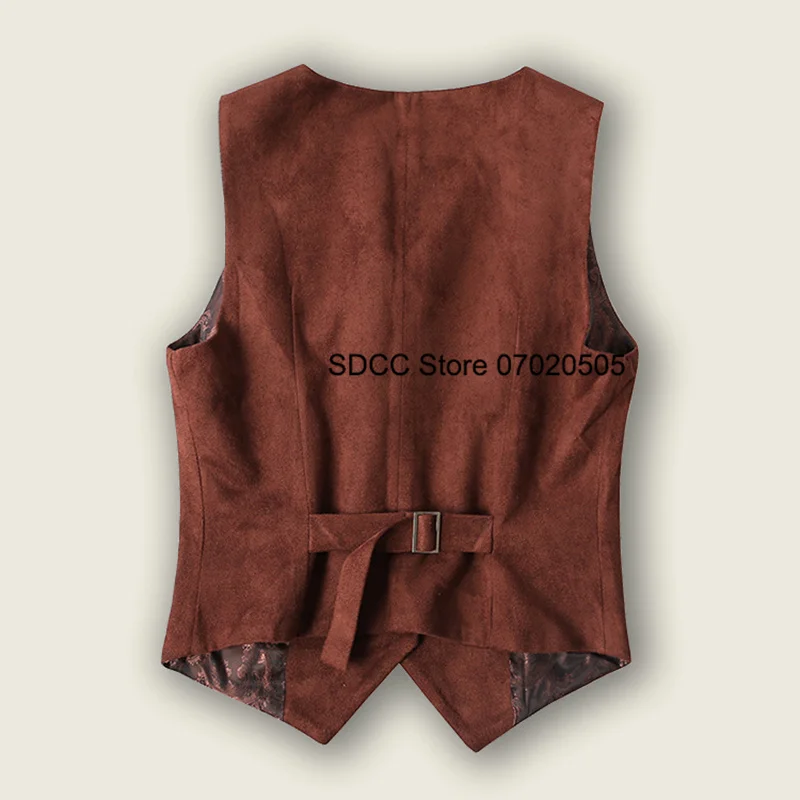 Sleeveless Women's Vest V-Neck Single Breasted Suede Slim Fit Jacket for Party Events Lady Tank Top