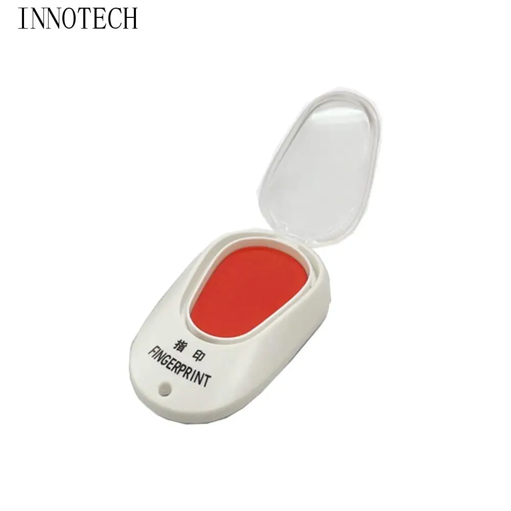 Mini tampon encreur à empreintes digitales, estampage transparent, pour notaire, Anti-faux doigts de poche, Signature, impression des doigts, séchage rapide