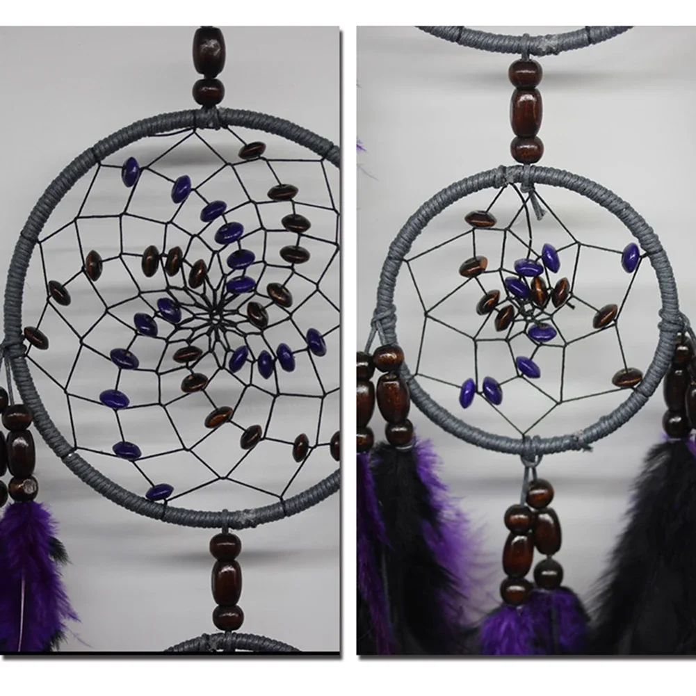 Purple Feather Dream Catcher Feathers Wall Hanging Pendant Home Room Car Decor Craft Ornamentr Office Homestay Decoration Gift