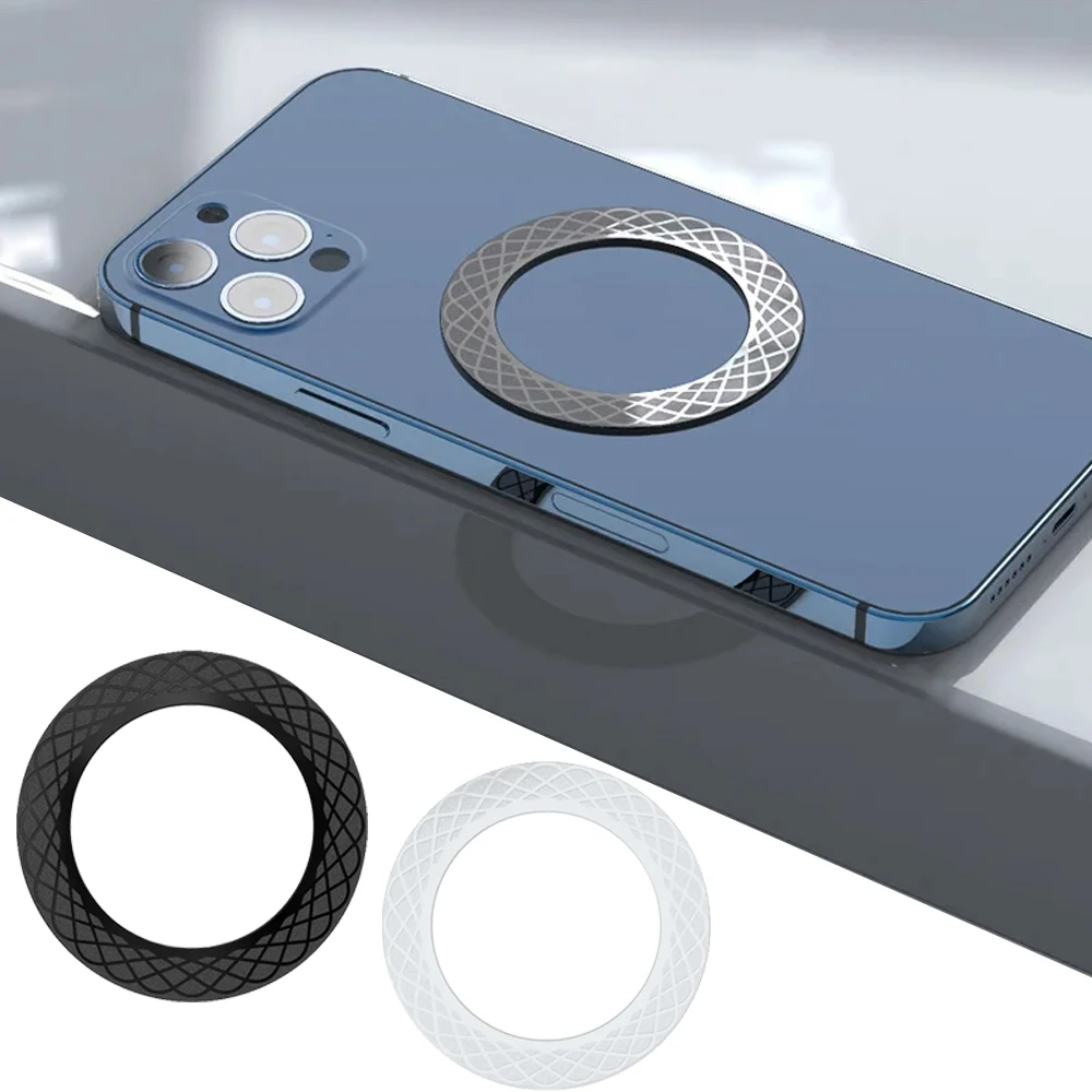 마그네틱 플레이트 링 유니버설 패드 스티커 마운트 자석 스탠드 IPhone13 14 15 시리즈 무선 충전기 자동차 전화 홀더