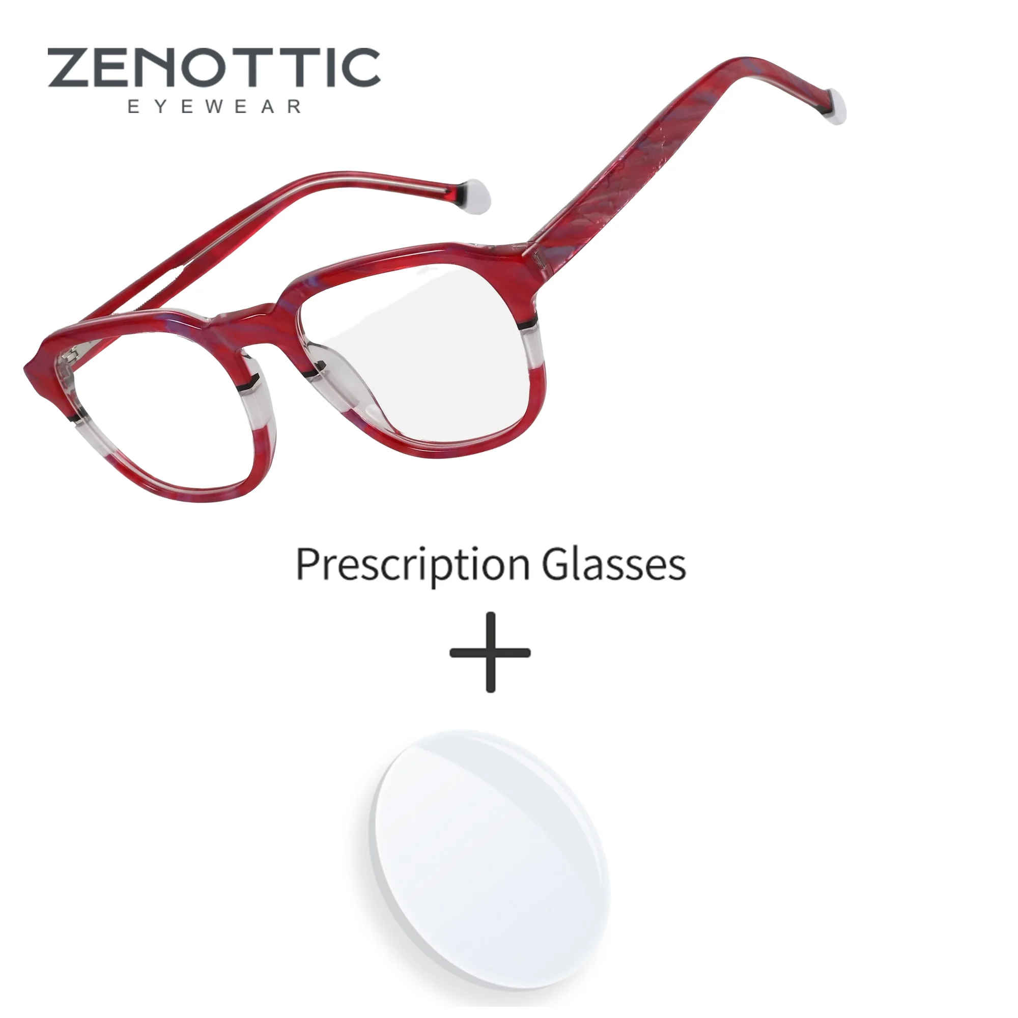 zenottic-ユニセックス-スクエア-ハンドメイド-アセテート-カスタム処方メガネ-近視プログレッシブ光学コンフォート-デイリーアイウェア