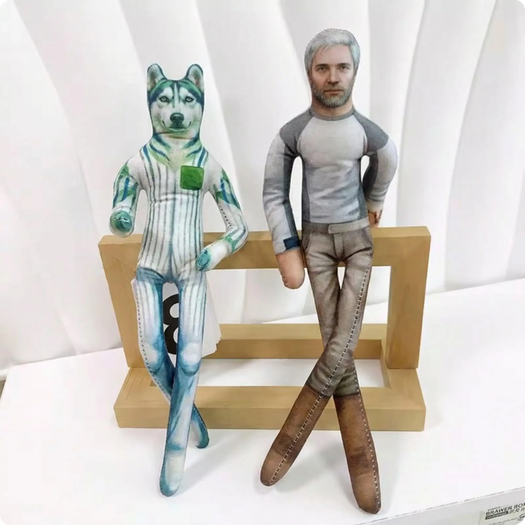 Nouvelle poupée personnalisée avec photo du visage, poupée photo personnalisée, figurine en peluche amusante et flexible avec fil interne, photos DIY uniques