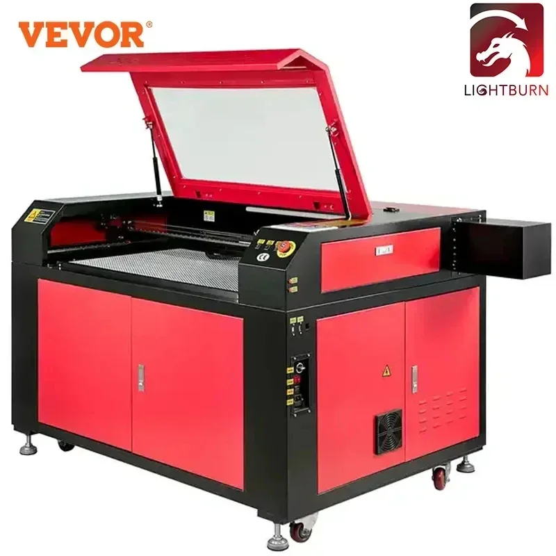 VEVOR Ruida 100W Laser Engraver Machine 90x60cm Compatible Lightburn With Accessories EU Warehouse Shipping