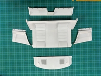 Capo Racing 3D Printed Interior Rear Seat kit for 1:8 scale RC Drift Car Capo gtr r34