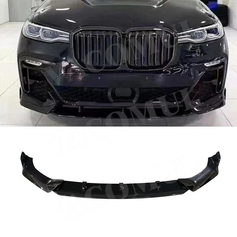 VACOMUL Front Lip Spoiler Chin Shovel For BMW X7 G07 M Sport 2019-21 Car Lower Guard Plate Splitter Chin Cover Carbon Fiber ABS