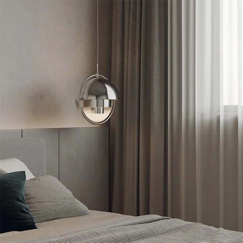 SANDYHA Modern Restaurant Pendant Light Iron Ring Design Chandelier Living Room Bedroom Decoration Dining Table Lighting Fixture