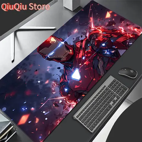 Avengers Alliance Iron Man Marvel superhero Pattern Large Gaming Mouse Pad Computer Gaming Locking Edge MousePad Keyboardpad