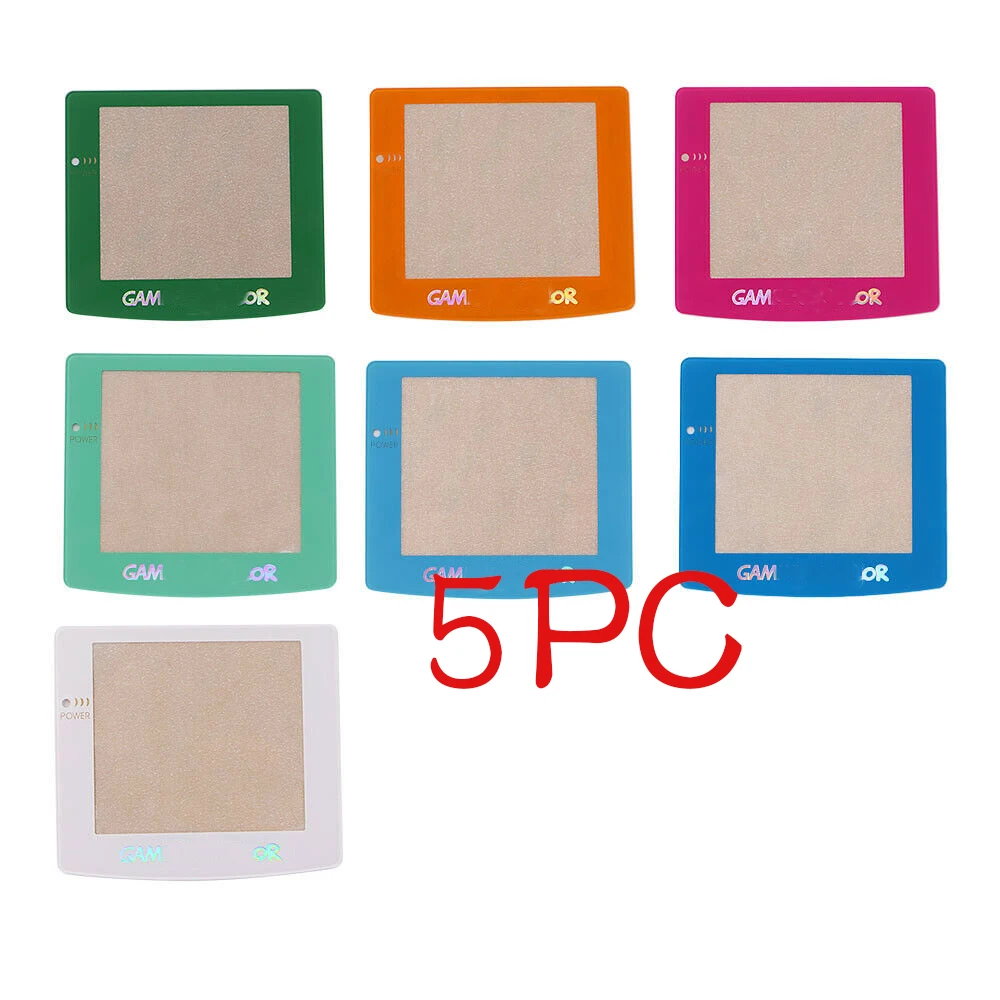 5PC Flash Letter Q5 Screen Glass Lens Screen Protector For Game Boy Color GBC Q5 Screen