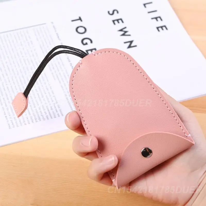 Leather Key Bag Solid Color Key Protector Car Key Holder Household Lock Universal Bag Cute Key Bag Cover Key Organizer