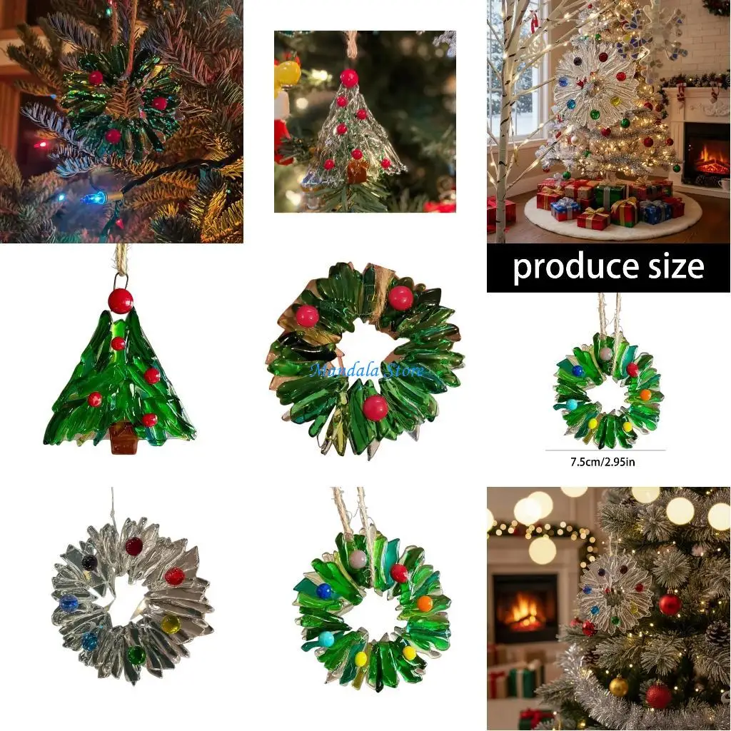 

U2JC Efficient Christmas Decors Shatterproof Acrylic Craftsmanship Various Themed Designs Included