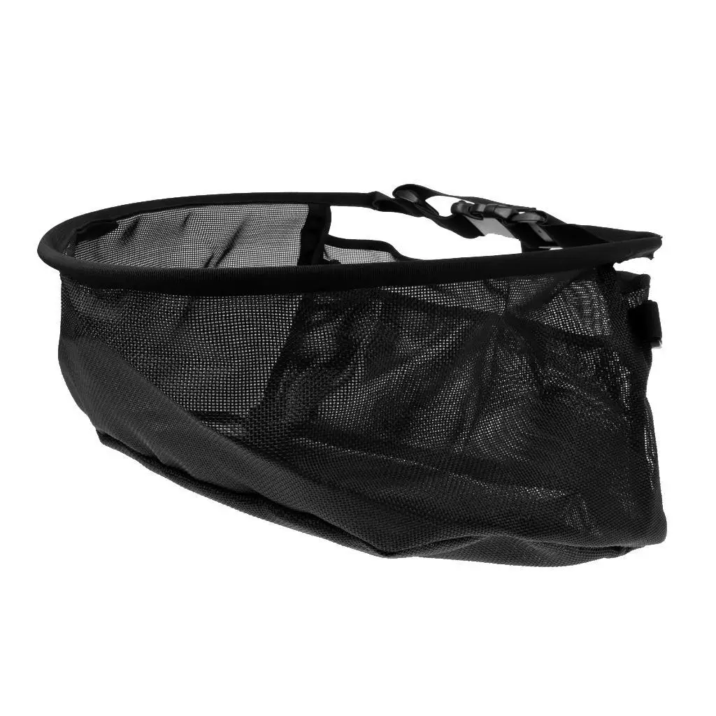 Fly Fishing Line Tray String Bag Black Mesh Stripping Basket Waist Net