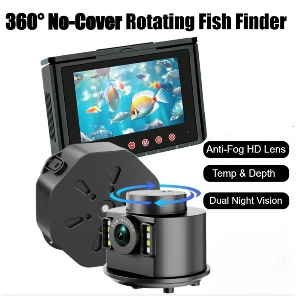 Fishing Depth Finder - 360 ° 덮개가 없는 회전식 어군