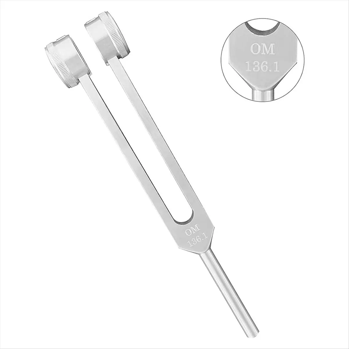 ABYA Chakra Tuning Fork Om136.1Hz & 4096C Set, Sound Healing Percussion Musical Instrument with Mallet & Bag