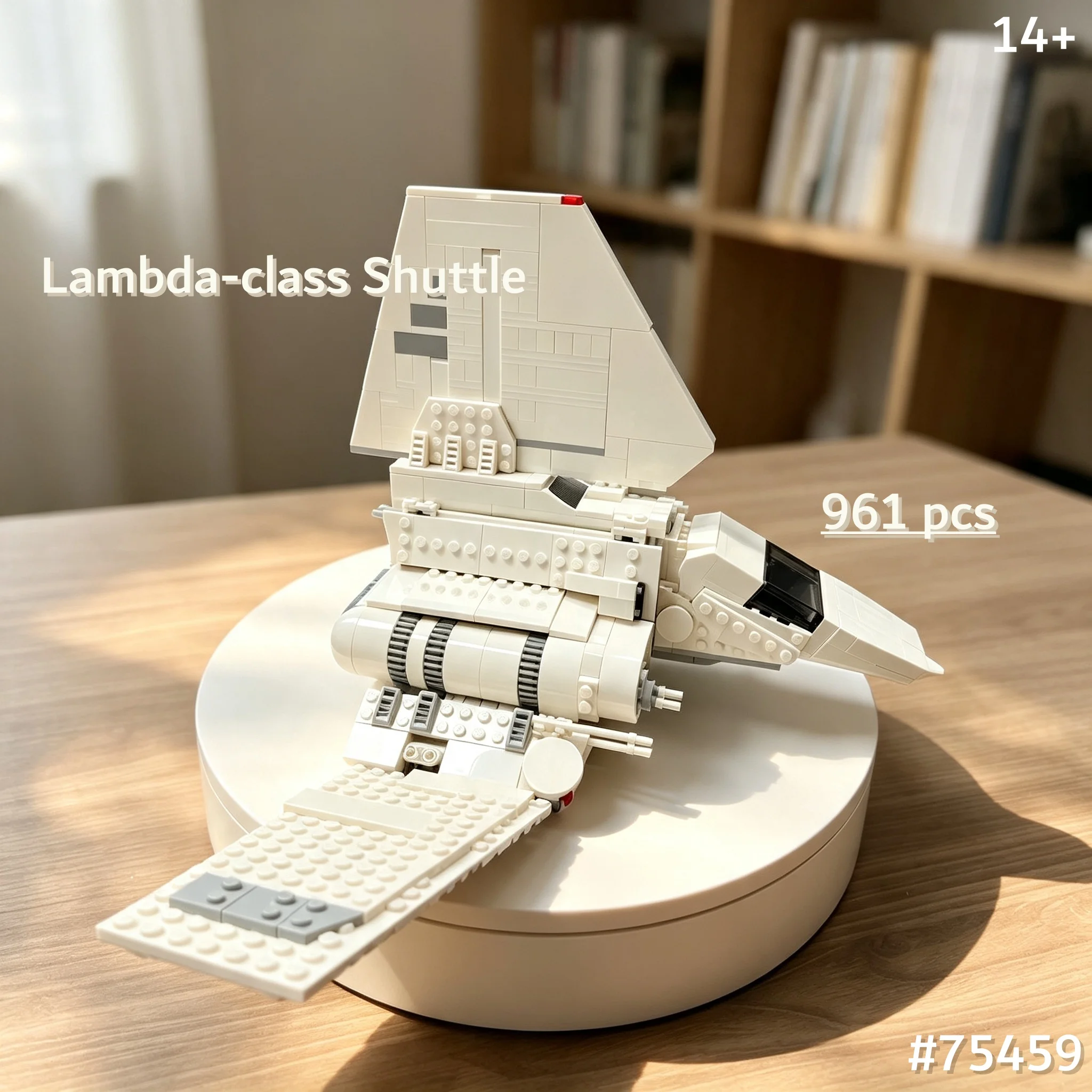 Desktop-Dekoration 961-teiliges Weltraum-Kampf-Starfleet-Shuttle Bausteine-Set zum Zusammenbauen und Ausstellen Geburtstagsgeschenke