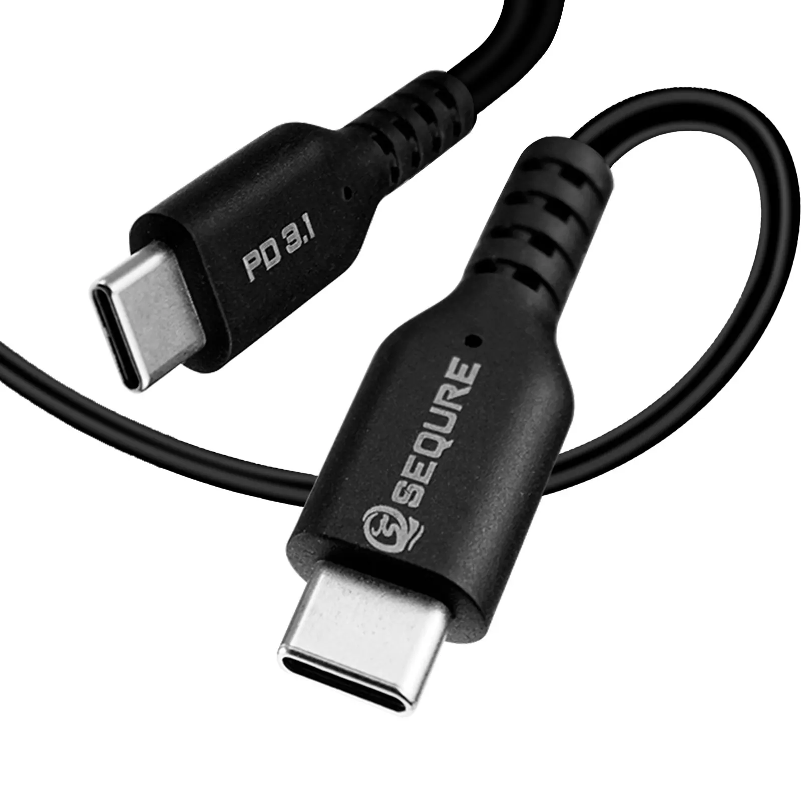 سلك سيليكون ناعم للغاية SEQURE 1.5M PD3.1 يدعم طاقة 240 وات لـ HT140 مقاوم للحرق لدرجات الحرارة العالية 500 ℃