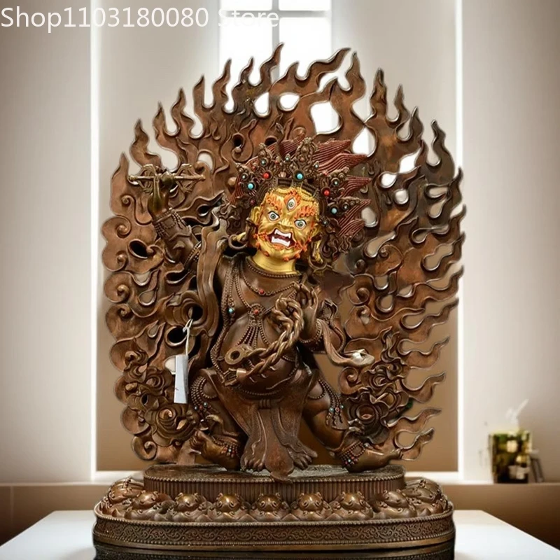 

Медная статуя Будды Ваджрадхары (Ваджрапани) высотой 49 см, с росписью