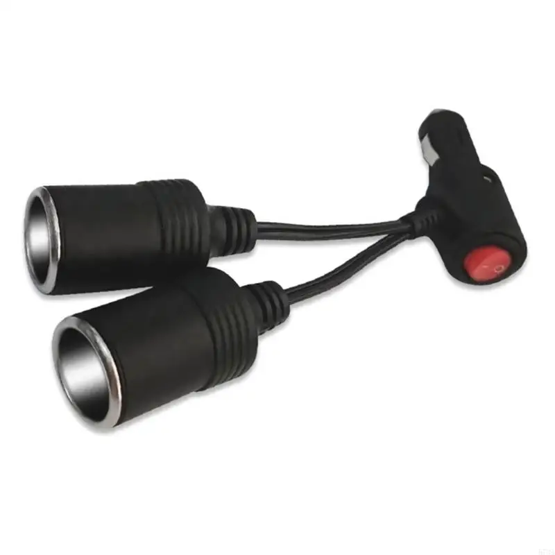 Tomacorriente conveniente para divisor energía para automóvil 573A con interruptor encendido/apagado para varios