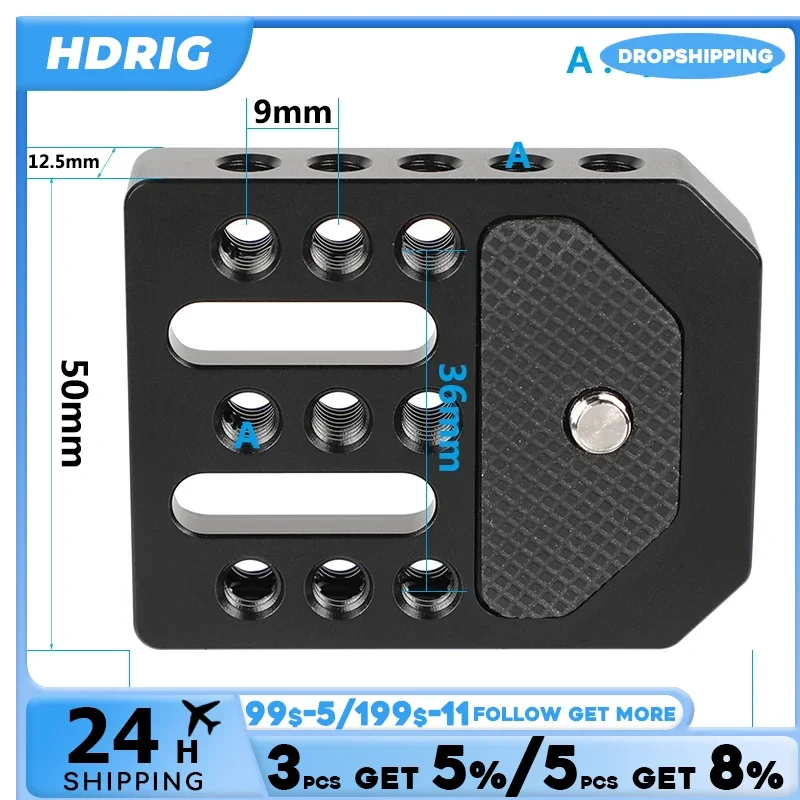 HDRIG Monitor Cage płyta podstawowa płyta serowa do monitora reżysera w aparacie wyposażony w gniazdo montażowe 1/4 "-20