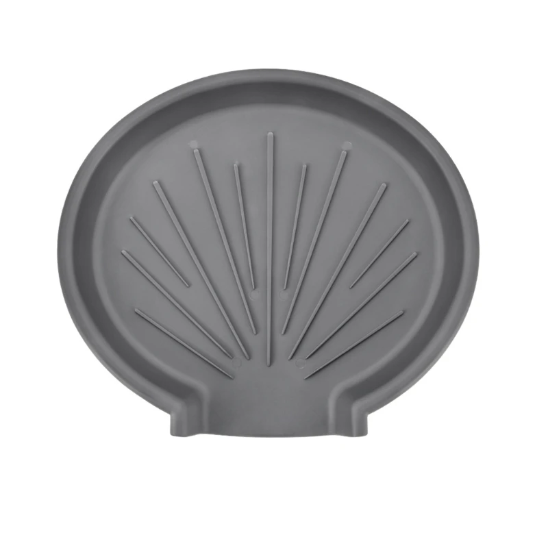Kitchen Sink Dish Drain Board & Drying Tray Plastic Sink Side Organizers with Integrated Water Outlet, Drainages Grooves Y5GB