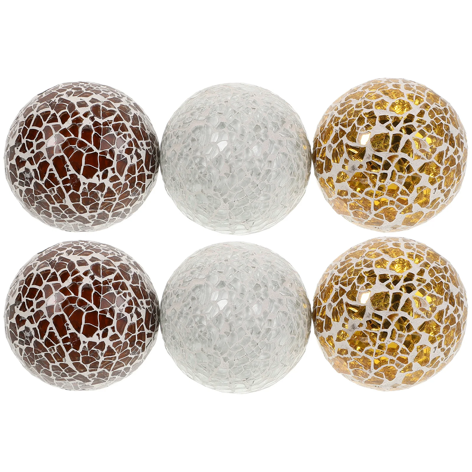 6 قطعة المجالات الزجاجية الزخرفية استخدام متعدد الاستخدامات للمنزل مقهى الحلوى متجر الجدول محور الأطباق المزهريات الحشو