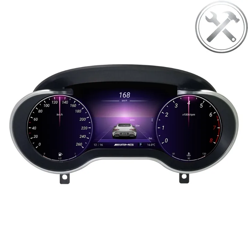 

MEKEDE 12.3inch LINUX System Multilingual HD LCD Digital Dashboard Speedometer With Wireless Carplay Auto Parts for ML GL 2012
