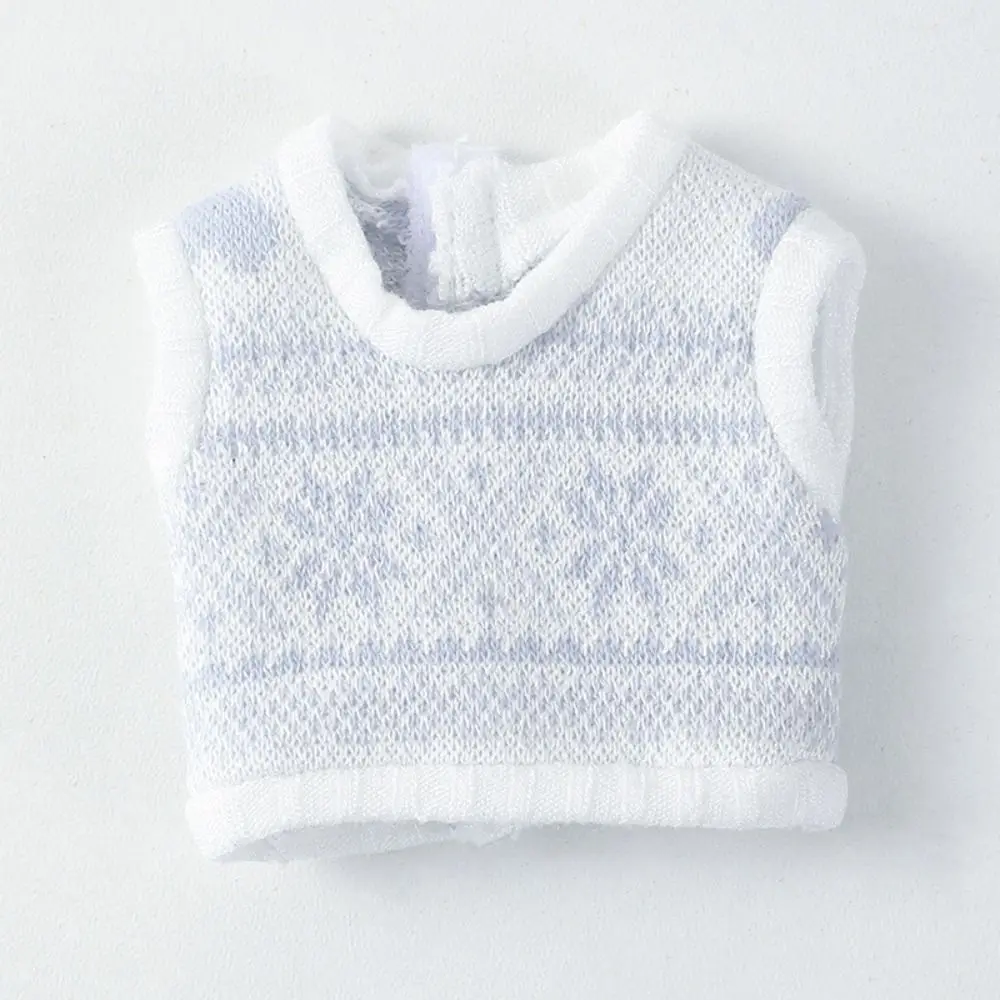 Obitsu 11 ubranka dla lalki bluzki z dzianiny Snowflake Love sweter urocza kamizelka dla OB11 akcesoria dla lalek miękki płaszcz dla lalek 1/12Bjd
