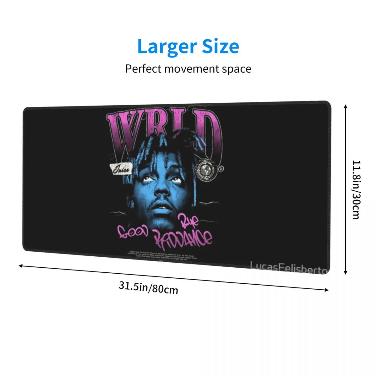 Juice WRLD Halftone Rubber Keyboard Pads