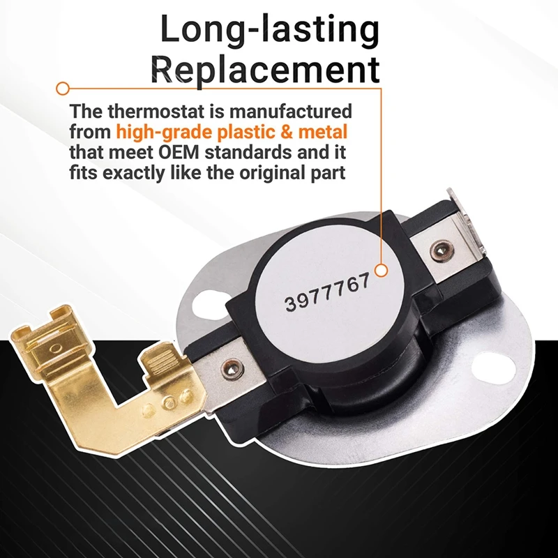 جزء بديل لمجفف الترموستات سهل التركيب ، يستبدل ، WP3977767 WP3977767VP ،