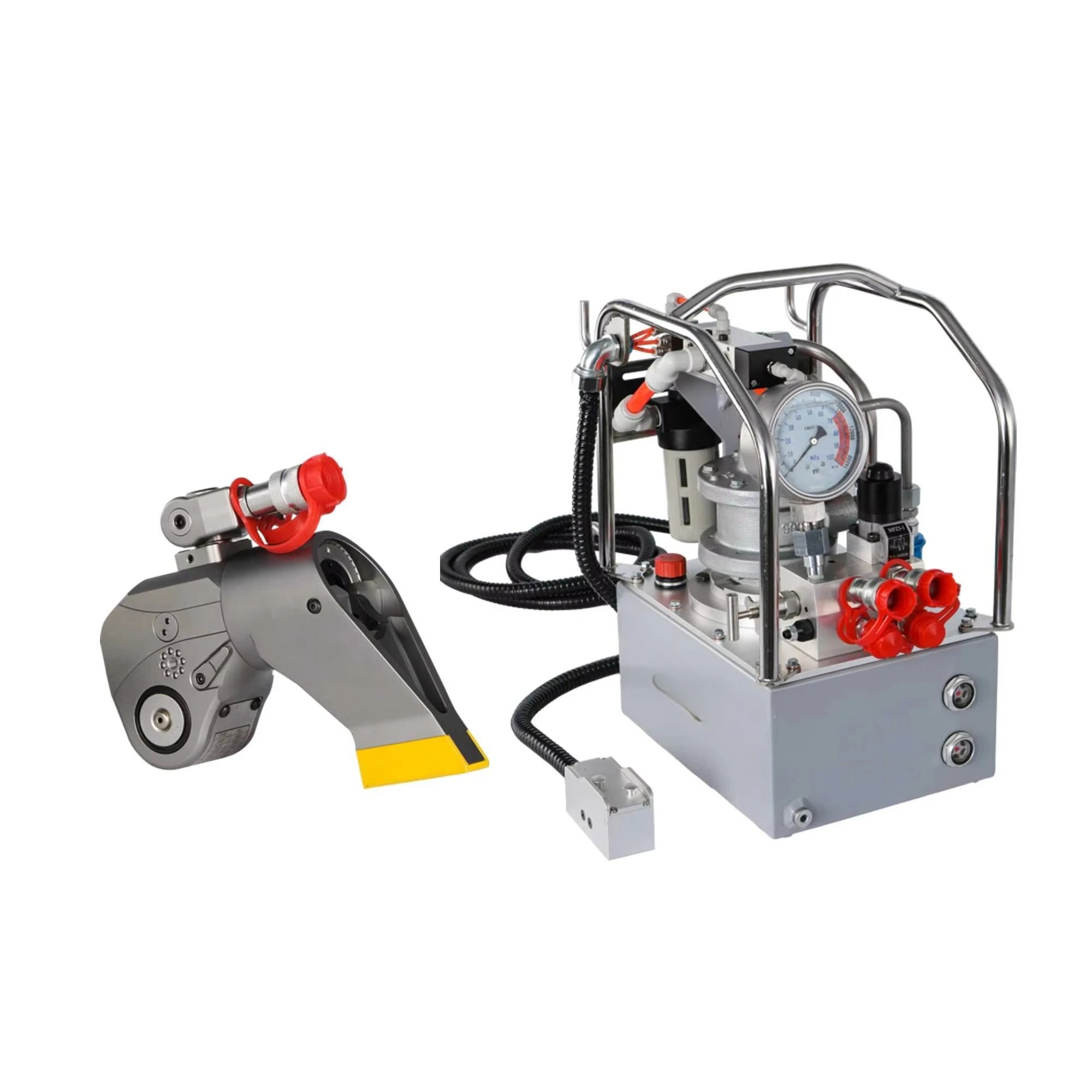 ประแจแรงบิดไฮดรอลิกแบบขับเคลื่อนด้วยเหล็กสี่เหลี่ยม 220V 70Mpa ปรับแต่งได้ตามความต้องการของลูกค้า สำหรับการจีบแบบมีประสิทธิภาพและแม่นยำ