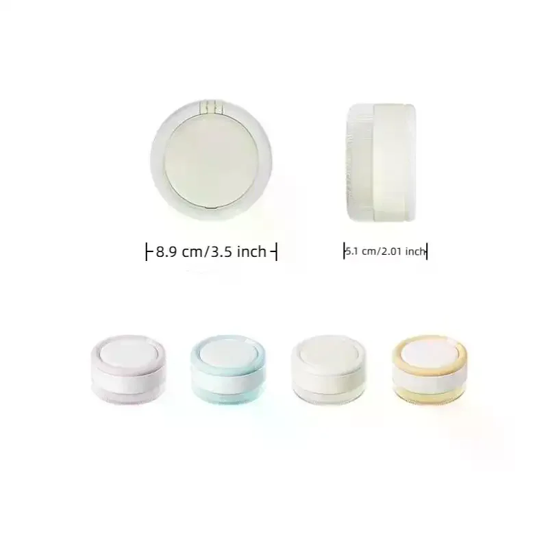 2 In 1 Multi-layer Denture Retainer Case With Magnetic Cap Cleaning Storage Box With Cleaning Brush No-Leak Oral Denture Box