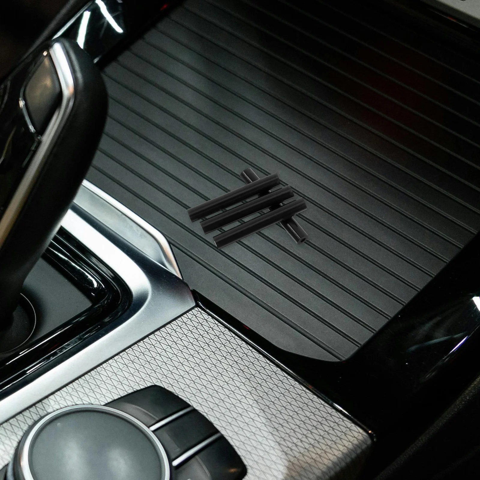 

4Pcs Visor Repair Kit Black Tubes for Driver Side Easy Installation Sunshade Replacement Repair Parts Car Parts