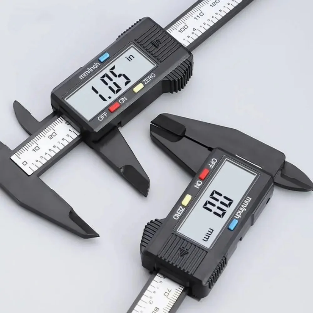 0-150mm Electronic Digital Caliper Carbon Fiber Dial Vernier Caliper Gauge Micrometer Measuring Tool Digital Ruler