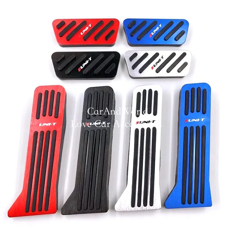 Aluminium Alloy Car AT Foot Rest Pedals Accelerator Gas Pedal Brake Cover Non-slip Pads For Changan UNI-T UNIT 2020-2023