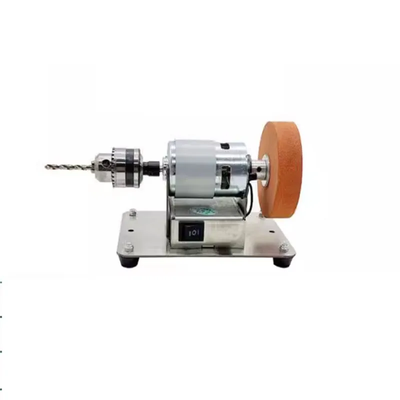 100W Household Electric Grinding Polishing Table Grinding Coarse and Fine Double Grinding Wheels Small Grinding Machine