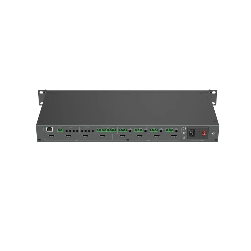 Video HDMI Matrix Switcher, Audio Video Equipments 4K 60Hz 4 In 4 Out 4x4 Video Wall 2.0 HDMI Matrix