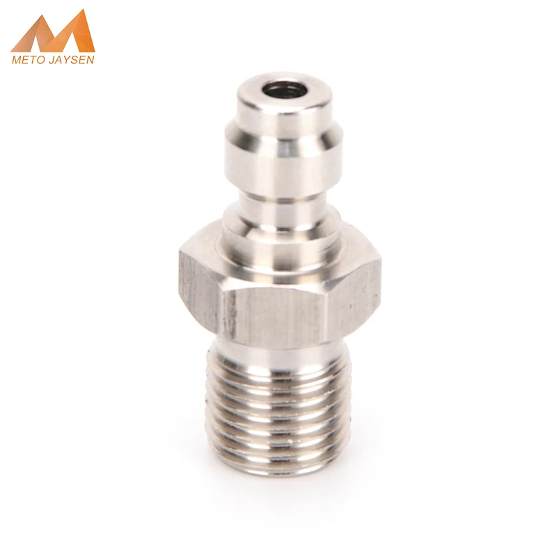 Quick Coupler 8MM Male Plug Fittings Stainless Steel 1/8NPT 1/8BSPP M10x1 Thread 1pc/set