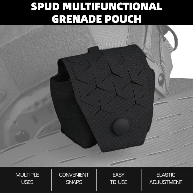 

Multi purpose MOLLE wireless battery bag, durable nylon organizer hand grenade bag, suitable for various outdoor activities