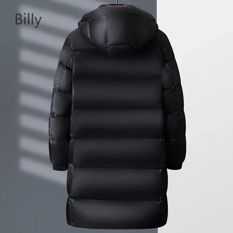 Men's Luxury Down Jacket Men Long Padded Duck Down Padding Male Winter Brand 2024 Warm Winter Men Down Jacket Coats for Men