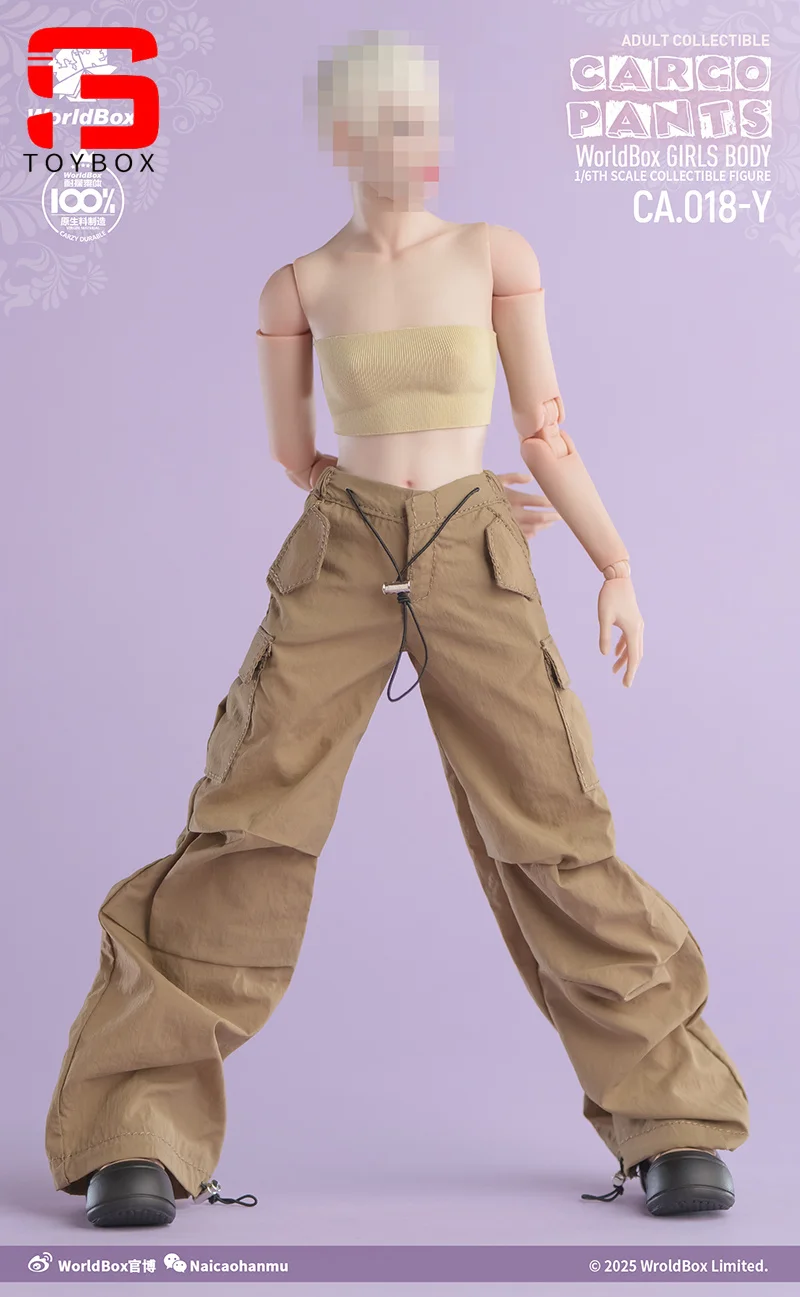 Worldbox CA018 GS005 1/6 pantalon de travail multi-poches chaussures solides à semelles épaisses modèle adapté 12 ''femme soldat figurine corps poupées